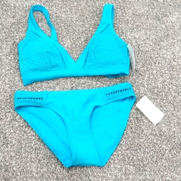 Sea Level Amazing Lace spiced vermont green bikini set size 4 NWT - Picture 1 of 6